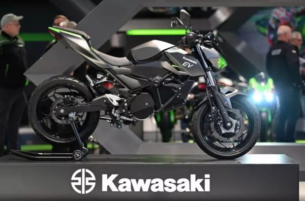 Kawasaki showed a prototype of the first electric motorcycle